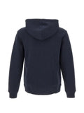 Ea7 Emporio Armani logo-patch ribbed hoodie