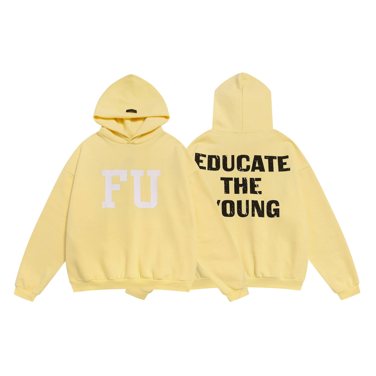 FOG Educate the Young Pale Yellow Hoodie